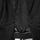 Goth Embroidered Woolen Coat