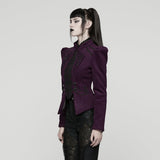 Goth Embroidered Woolen Coat
