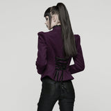 Goth Embroidered Woolen Coat