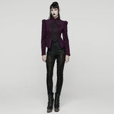 Goth Embroidered Woolen Coat