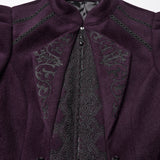 Goth Embroidered Woolen Coat