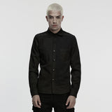 Cyberpunk Splicing Shirt For Men