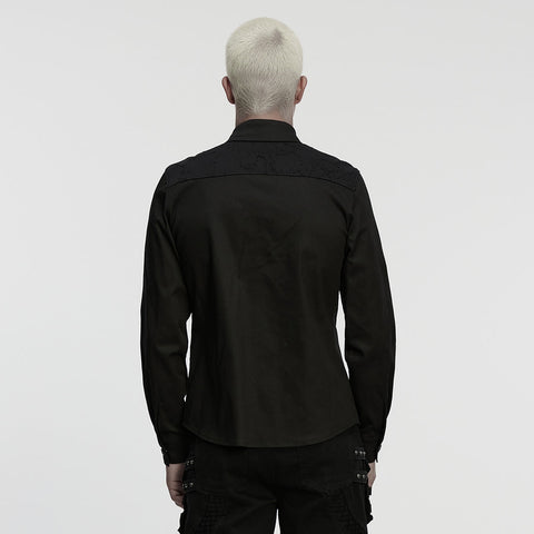 Cyberpunk Splicing Shirt For Men
