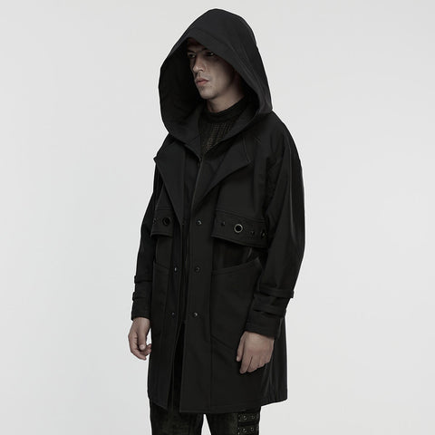 Waterproof techwear jacket for men