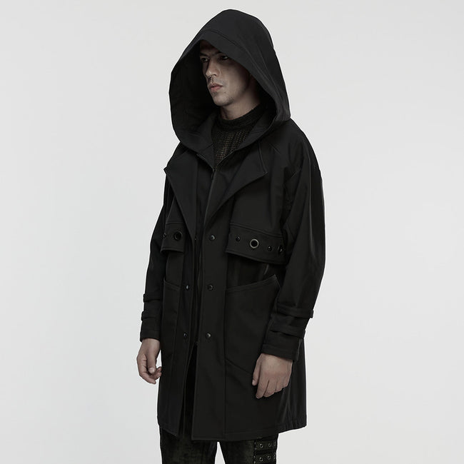 Waterproof techwear jacket for men