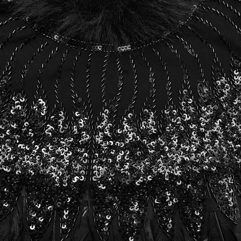 Gorgeous Goth Feather Shawl