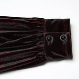 Daily Goth luster velvet shirt