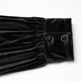 Daily Goth luster velvet shirt