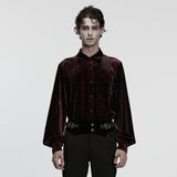Daily Goth luster velvet shirt