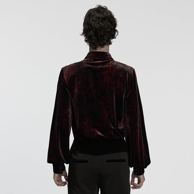 Daily Goth luster velvet shirt