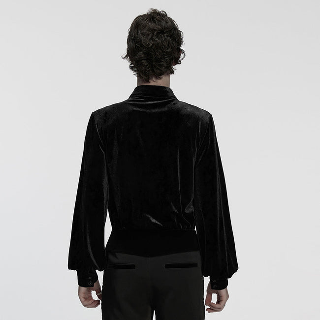 Daily Goth luster velvet shirt