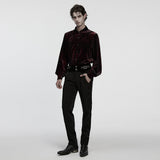 Daily Goth luster velvet shirt