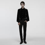 Daily Goth luster velvet shirt