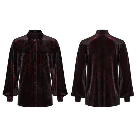 Daily Goth luster velvet shirt