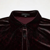Daily Goth luster velvet shirt