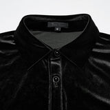 Daily Goth luster velvet shirt