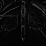 Daily Goth luster velvet shirt