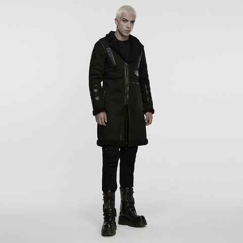 Rough punk plush jacket