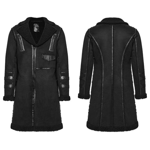 Rough punk plush jacket
