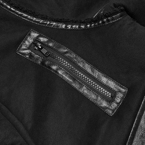 Rough punk plush jacket