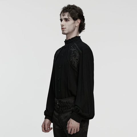 Retro Gothic Romance Shirt For Men