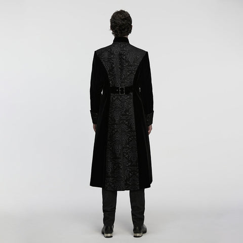Goth Palace Velvet Coat For Men