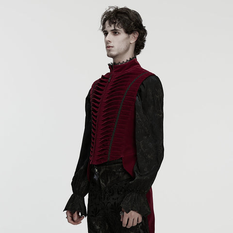Goth tailcoat men's vest