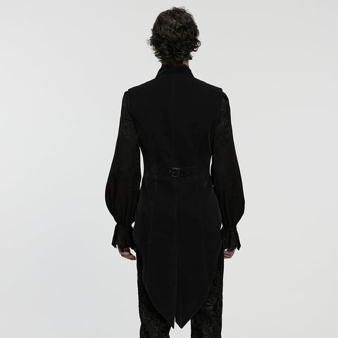 Goth tailcoat men's vest