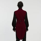 Goth tailcoat men's vest