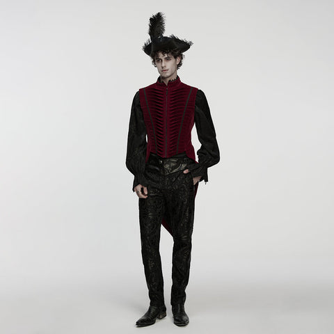 Goth tailcoat men's vest