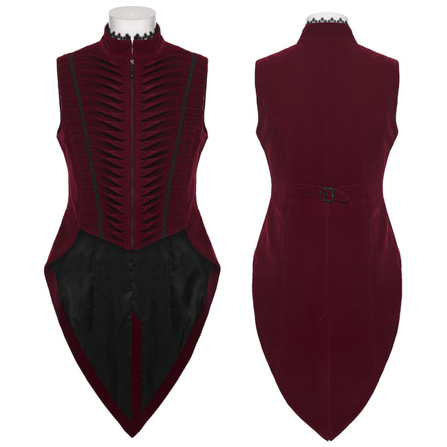 Goth tailcoat men's vest