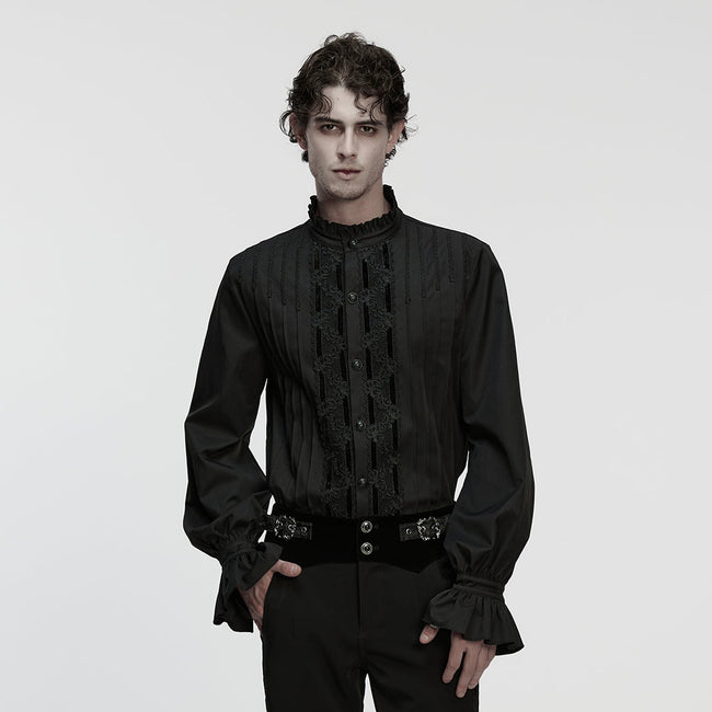 Goth 3D pleated shirt