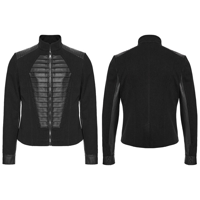Punk military style coffin jacket