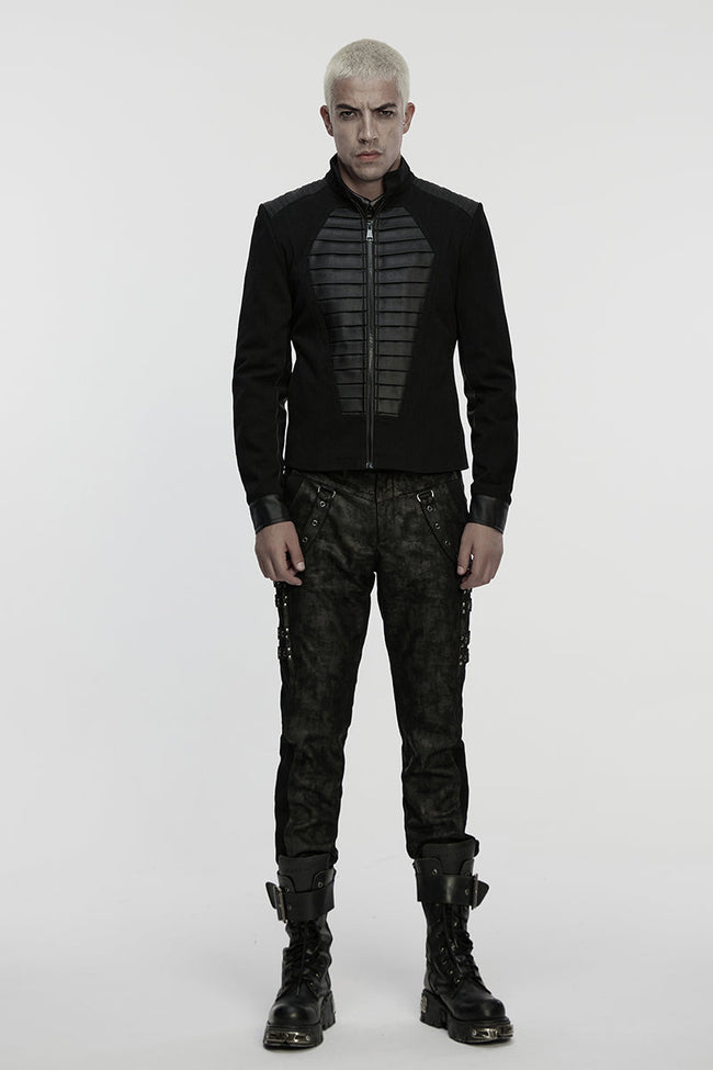 Punk military style coffin jacket