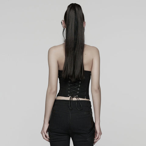 Punk Pleated Tube Top