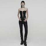 Punk Pleated Tube Top