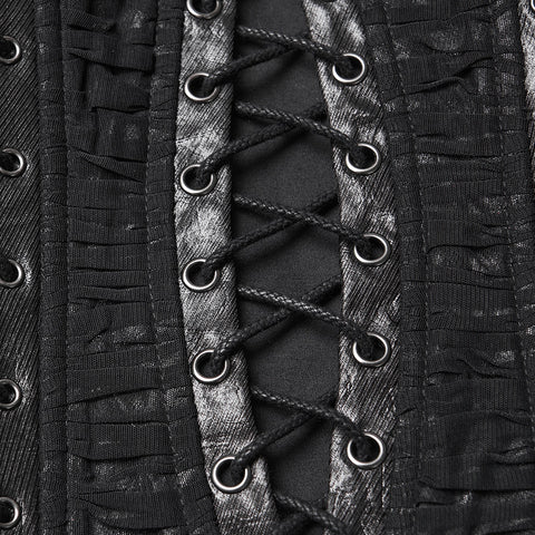 Punk Pleated Tube Top