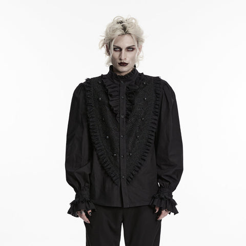 Goth Palace Men's Lace Shirt