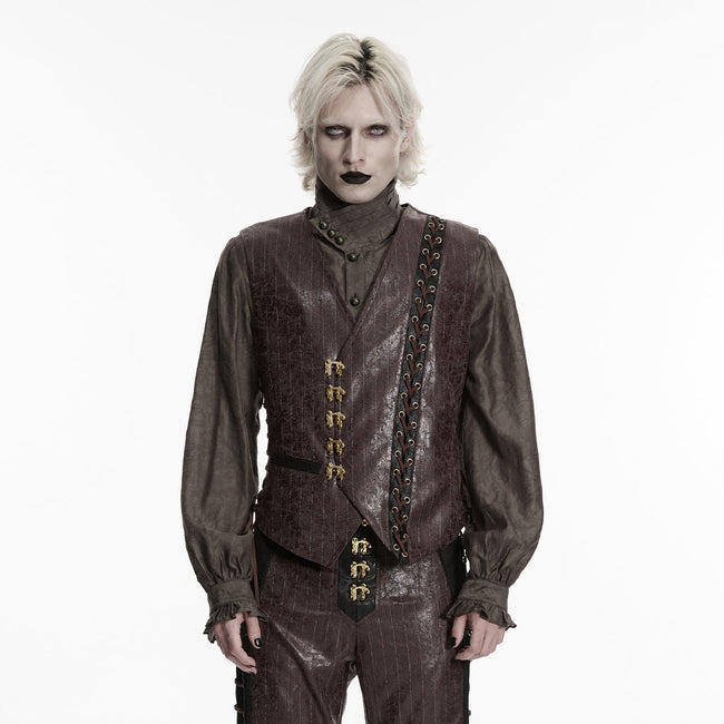 Steampunk asymmetric vest