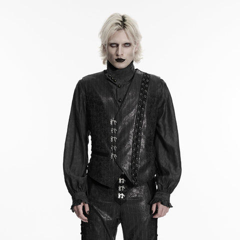 Steampunk asymmetric vest