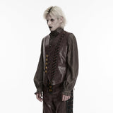 Steampunk asymmetric vest