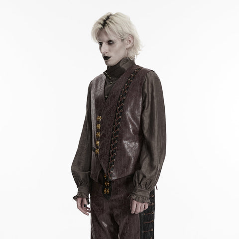 Steampunk asymmetric vest