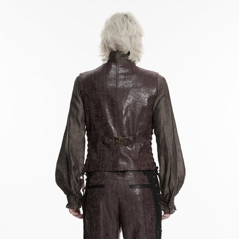 Steampunk asymmetric vest
