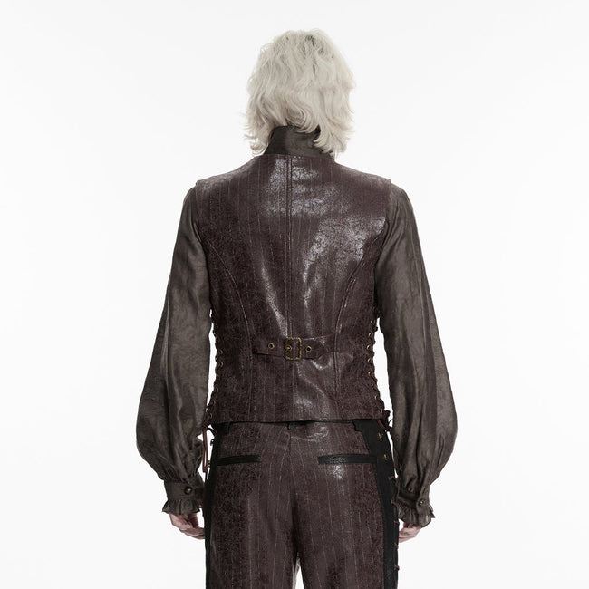 Steampunk asymmetric vest