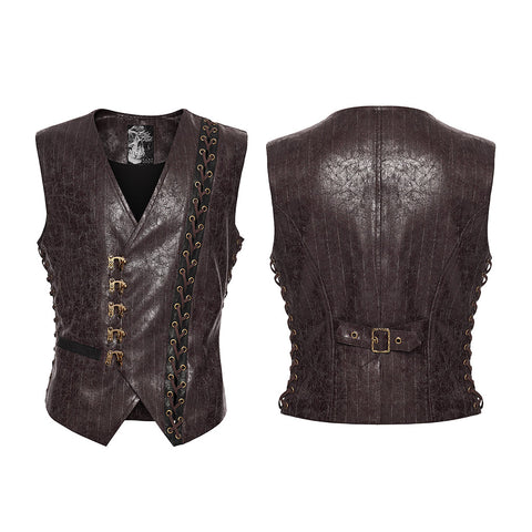 Steampunk asymmetric vest
