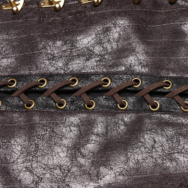 Steampunk asymmetric vest