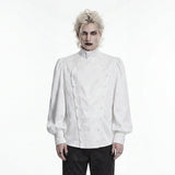 Gorgeous Gothic Embroidered Shirt For Men