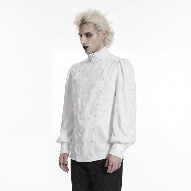 Gorgeous Gothic Embroidered Shirt For Men