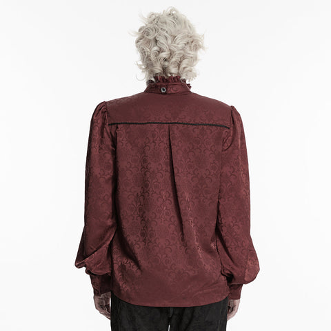 Gorgeous Gothic Embroidered Shirt For Men