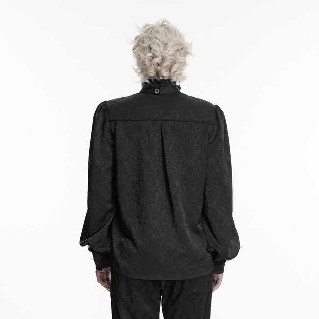 Gorgeous Gothic Embroidered Shirt For Men
